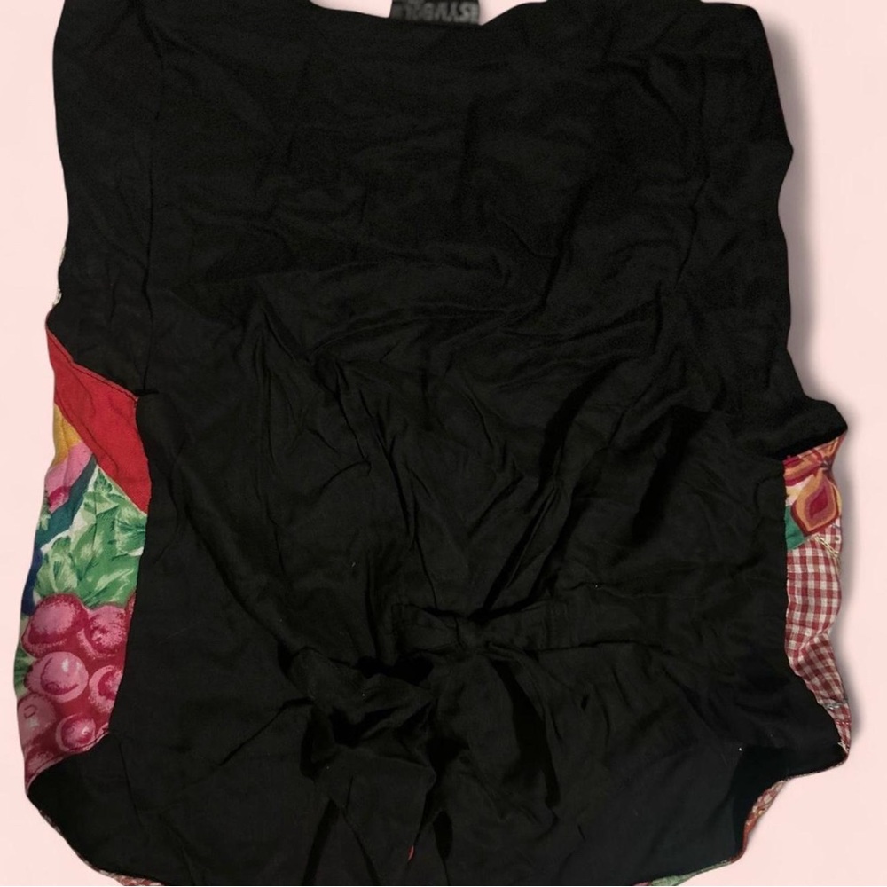 Colorful Patchwork Floral Vest - - Red Multicolor - Picture 3 of 4